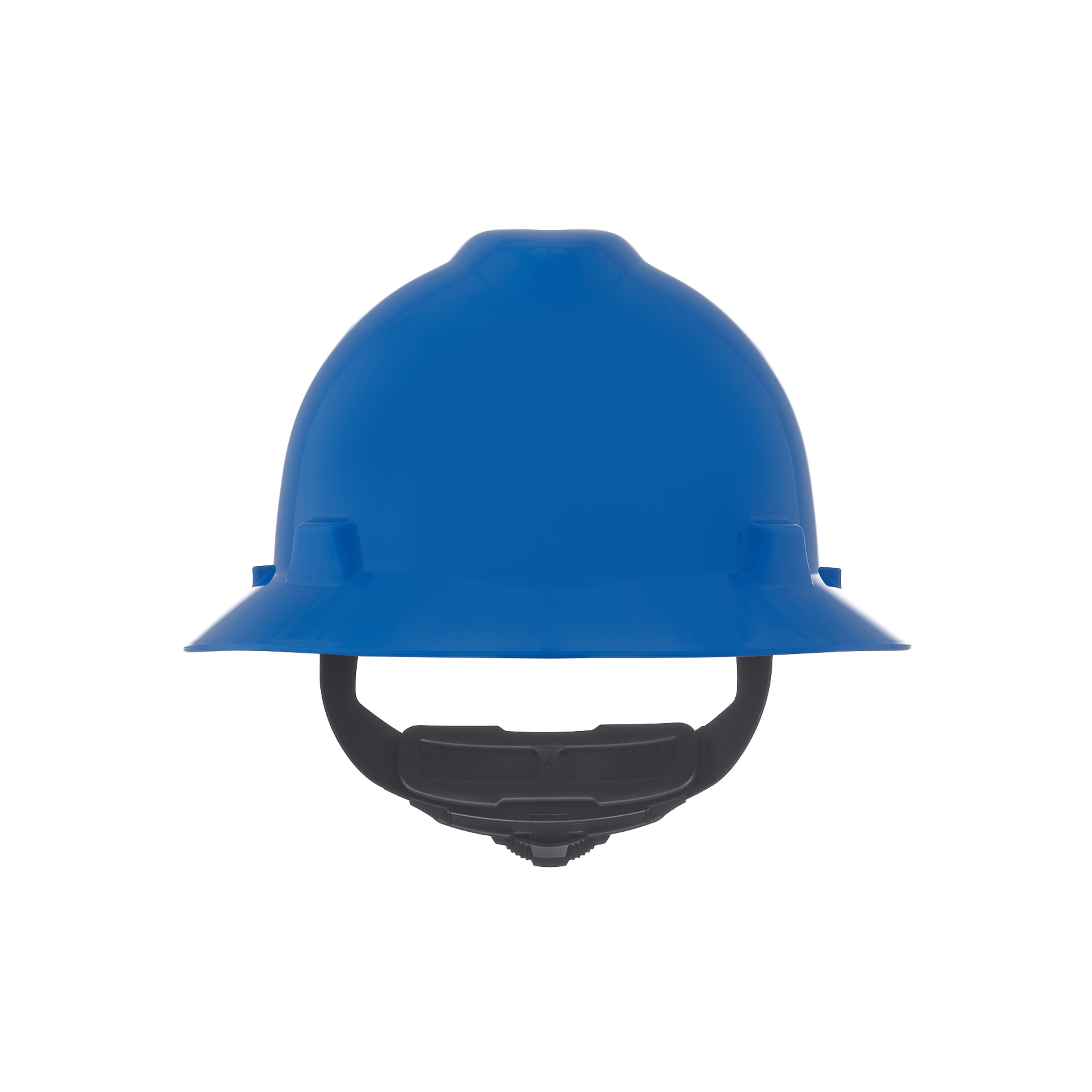 V-Gard Slotted Full-Brim Hat, Blue,, w/Fas-Trac III Suspension